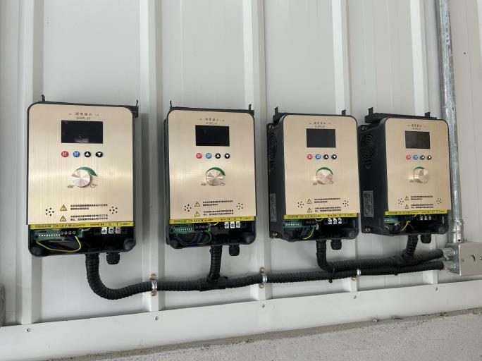 Canagale GALE Series VFD control units installed in a facility